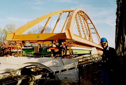 Rhonebrücke Saint-Gilles im Bau 