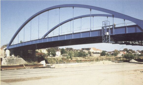Pont sur le port de Riesa 
