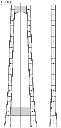 Storda Bru – Bauabschnitte der Pylonen 