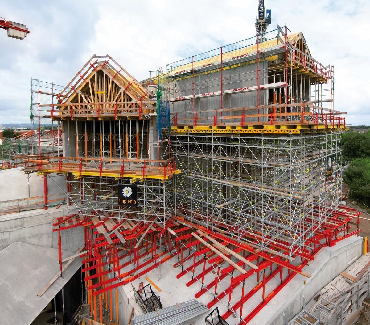 The comprehensive PERI formwork and scaffolding solution took into consideration all geometrical, static and safety requirements 