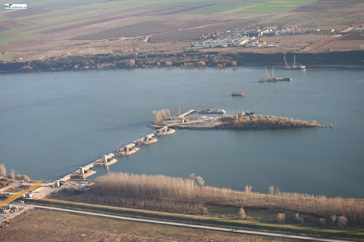 Donaubrücke Vidin-Calafat im Bau 