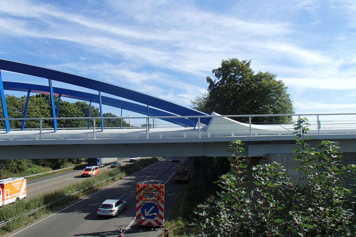 Railroad bridge across the A 4 Motorway near Düren 