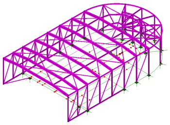 South terminal steelwork modelling 