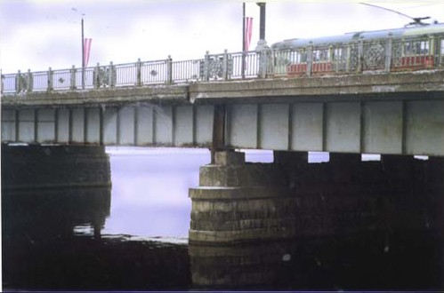 Steinbrücke über die Daugava, Rige 