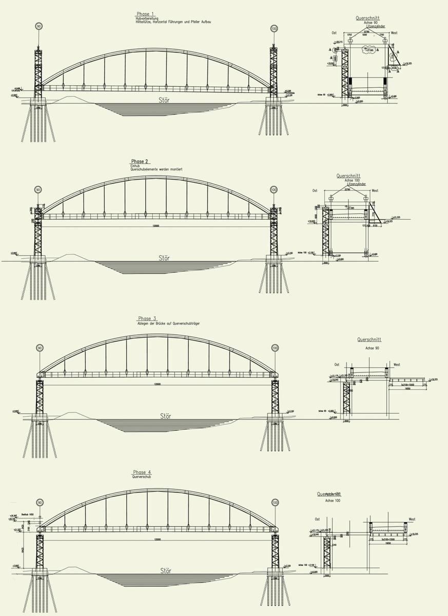 Störbrücke Itzehoe - construction sequence (part 2) 