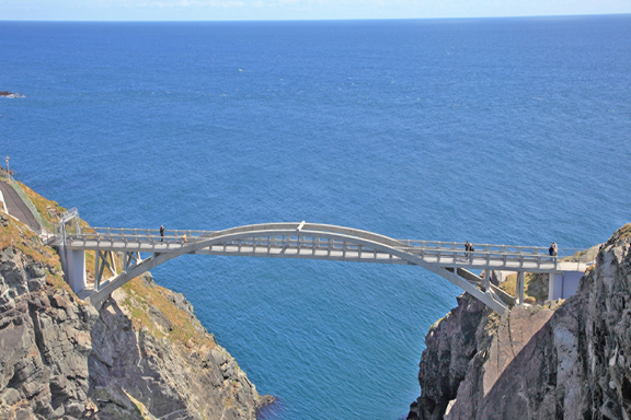 The 50-metre long bridge connects the mainland of County Cork in Ireland with Cloghan Island 
