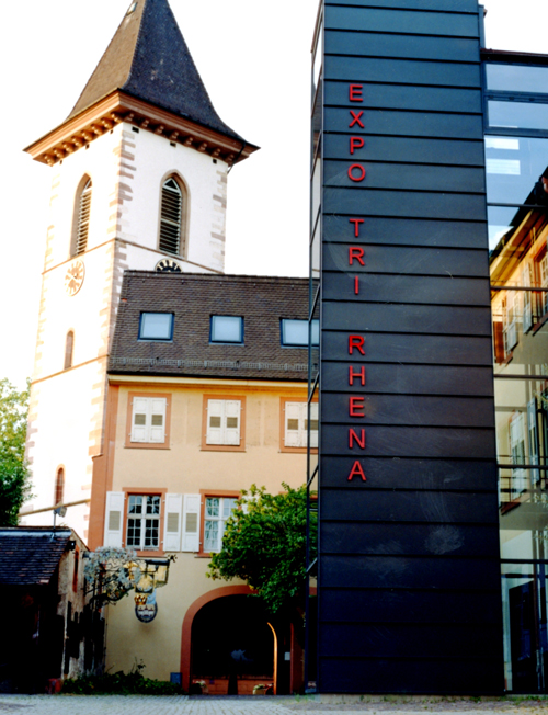 View of the Lörrach Museum lift tower 