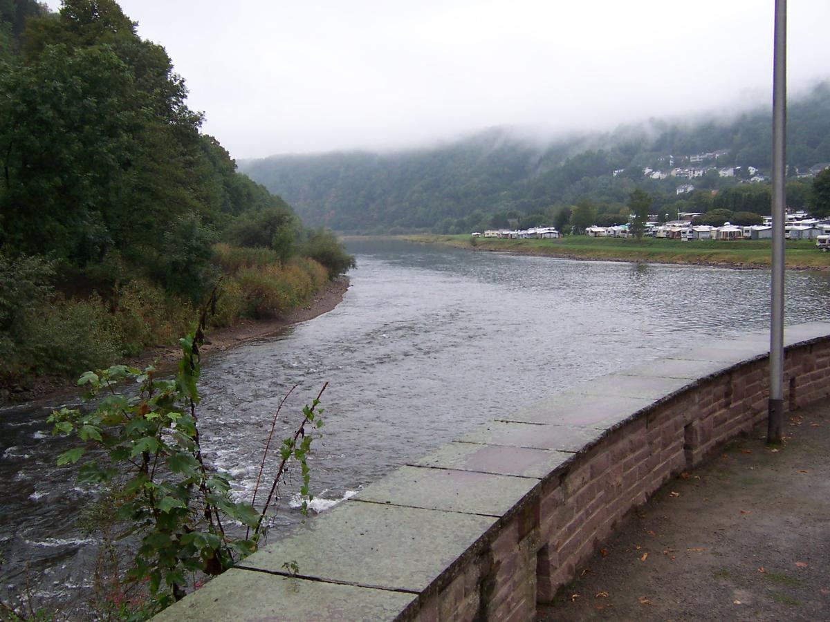 Mündung der Diemel in die Weser in Bad Karlshafen 