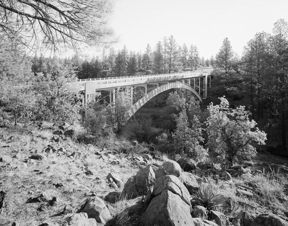 Corduroy Creek Bridge Spanning Corduroy Creek at Highway 60, Show Low vicinity, Navajo County, AZ (HAER, ARIZ,9-SHLO.V,2-1)