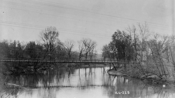 General Dean Suspension Bridge, Carlyle, Illinois(HABS, ILL,14-CARL,1-1) 