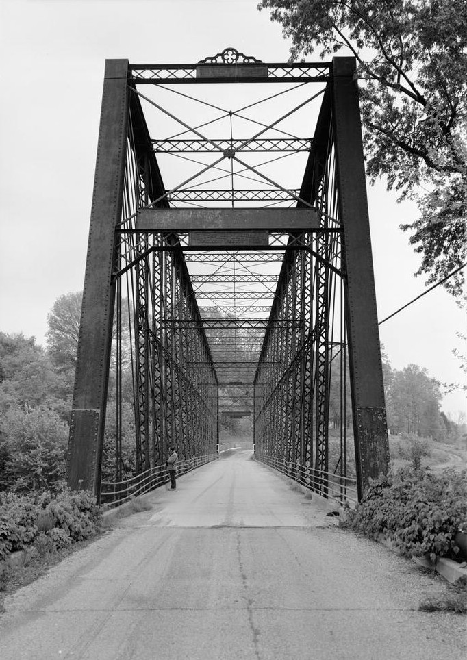 Laughery Creek Bridge Spanning Laughery Creek, Aurora vicinity, Dearborn County, Indiana (HAER, IND,15-AUR.V,1-1)