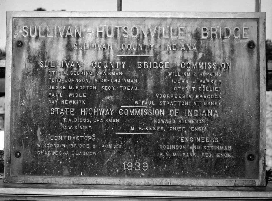 Hutsonville Bridge (HAER IND,77-GRAY.V,1-1) 