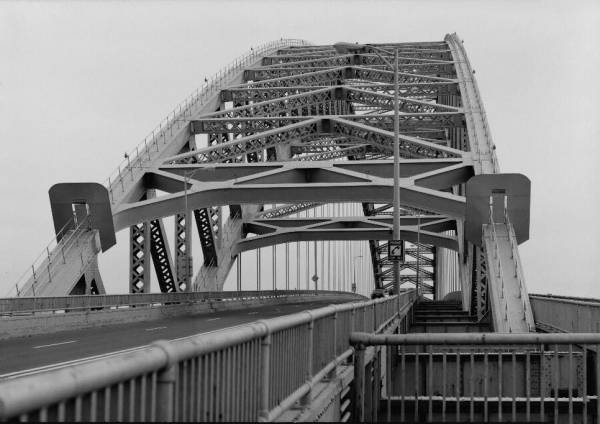 Bayonne Bridge. Detail showing north portal. 
(HAER, NJ,9-BAYO,1-3) 
