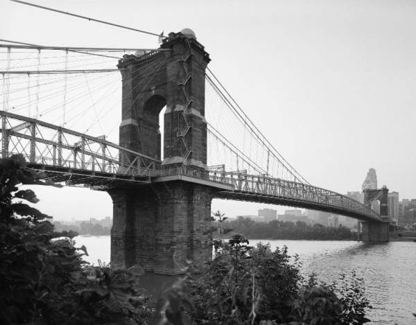 Cincinnati Suspension Bridge. (HAER, OHIO,31-CINT,45-4) 