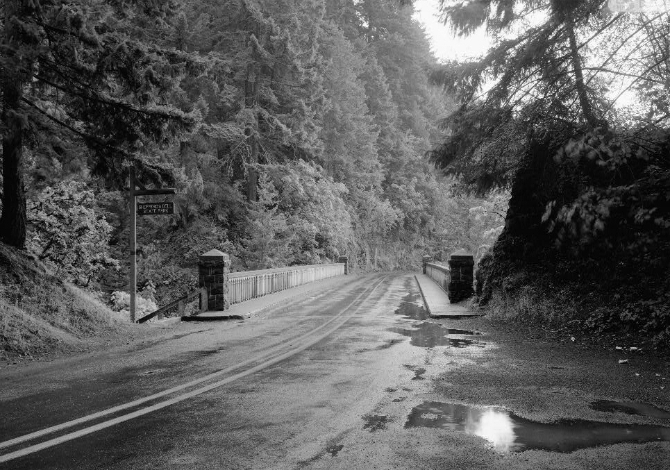 Shepperds Dell Bridge Spanning Young Creek at Columbia River Highway, Latourell vicinity, Multnomah County, OR (HAER, ORE,26-LATO.V,1-4)