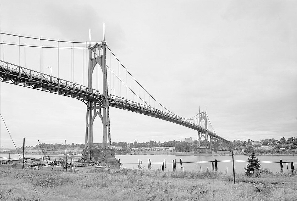 Saint John's Bridge, Portland, Oregon. (HAER, ORE,26-PORT,13-1) 