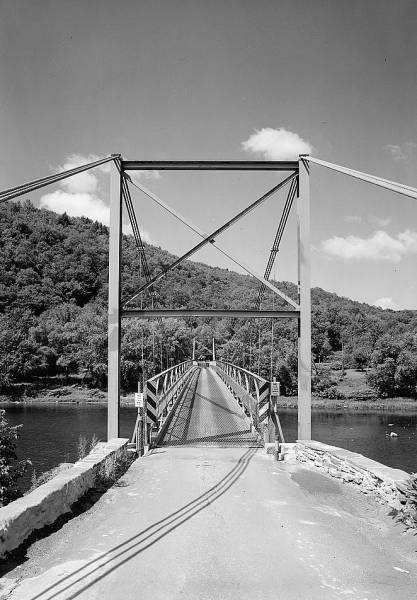 Lackawaxen Suspension Bridge. (HAER, PA,52-LACK,1-55) 