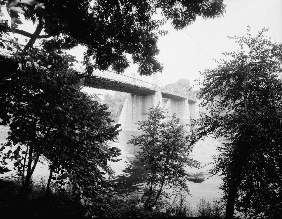 Delaware River Bridge Spanning Delaware River on Delaware Road, Riegelsville, Bucks County, PA (HAER, PA,9-RIEG,1-4)