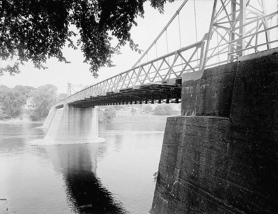 Delaware River Bridge Spanning Delaware River on Delaware Road, Riegelsville, Bucks County, PA (HAER, PA,9-RIEG,1-5)