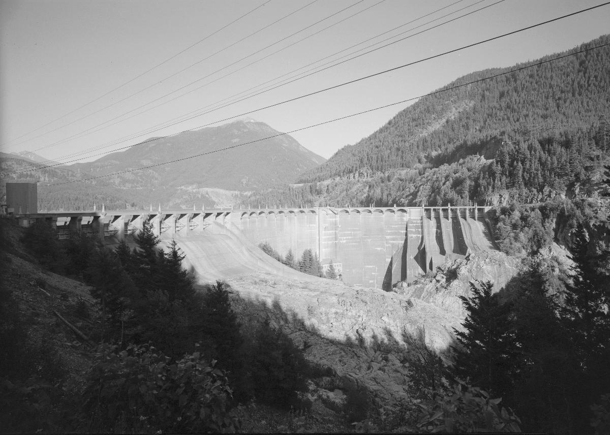Diablo Dam On Skagit River, 6.9 miles upstream from Newhalem, Newhalem vicinity, Whatcom County, WA 
(HAER, WASH,37-NEHA.V,1-F-1)