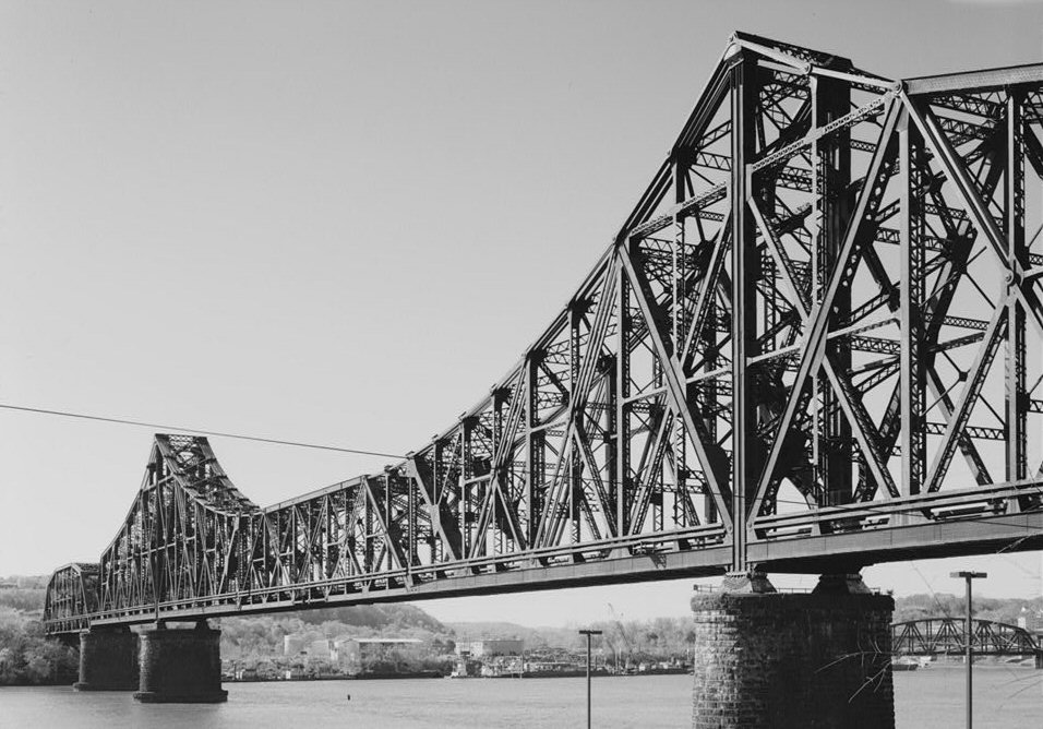 Pittsburgh & Lake Erie Railroad Ohio River Bridge, Beaver, Pennsylvania. (HAER, PA,4-BEAV,1-5) 