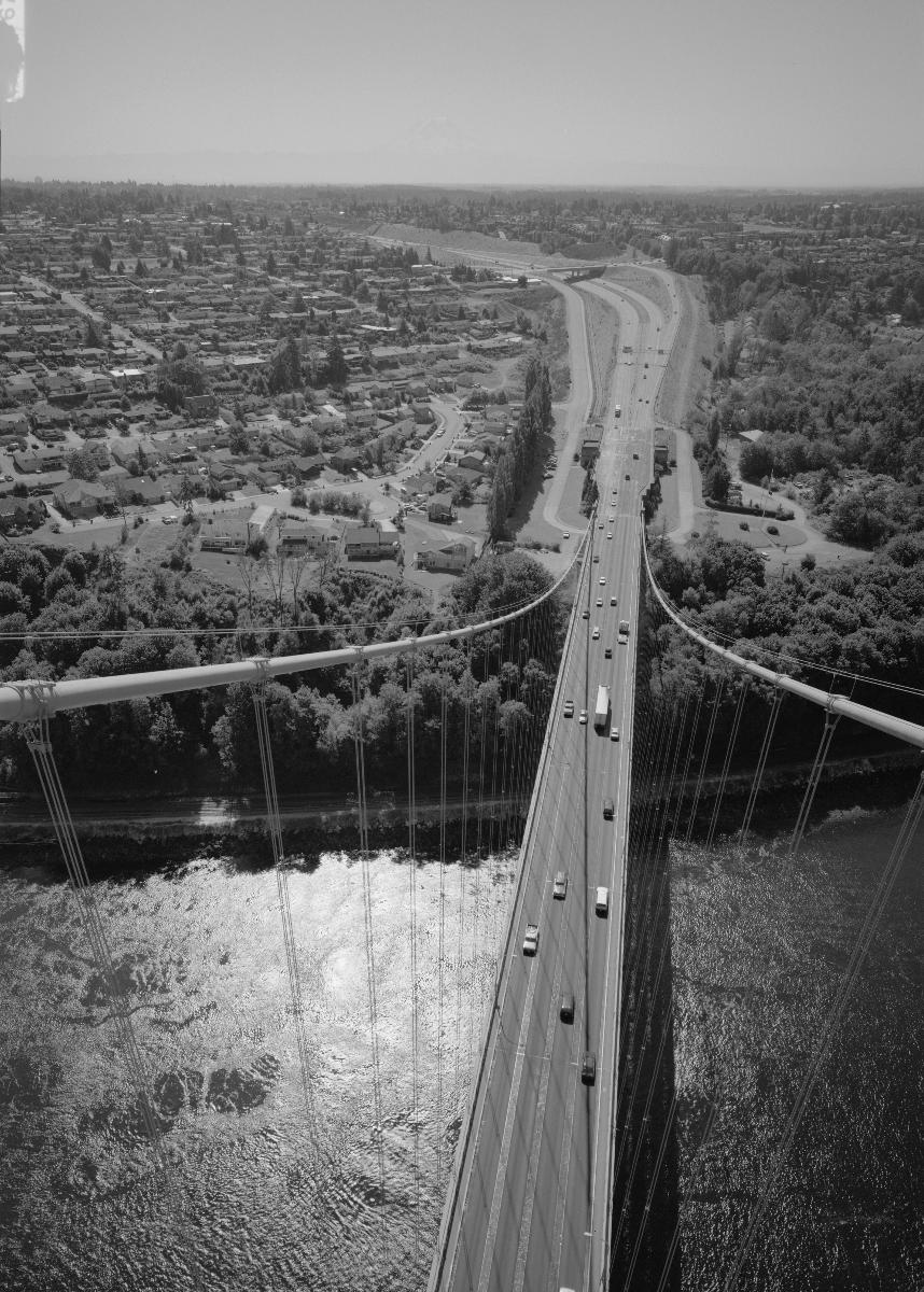 Eastern approaches seen looking se from top of east tower (HAER WA-99-6) 