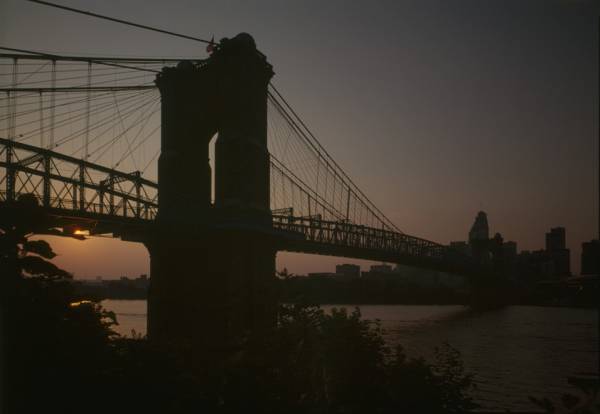 Cincinnati Suspension Bridge. (HAER, OHIO,31-CINT,45-12) 