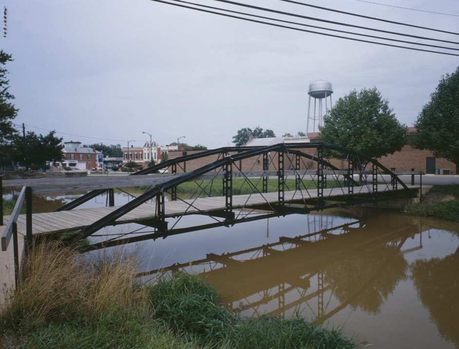 Blackhoof Street Bridge Spanning the Miami-Erie Canal, New Bremen, Auglaize County, OH (HAER, OHIO,6-NEWBR,1-12)