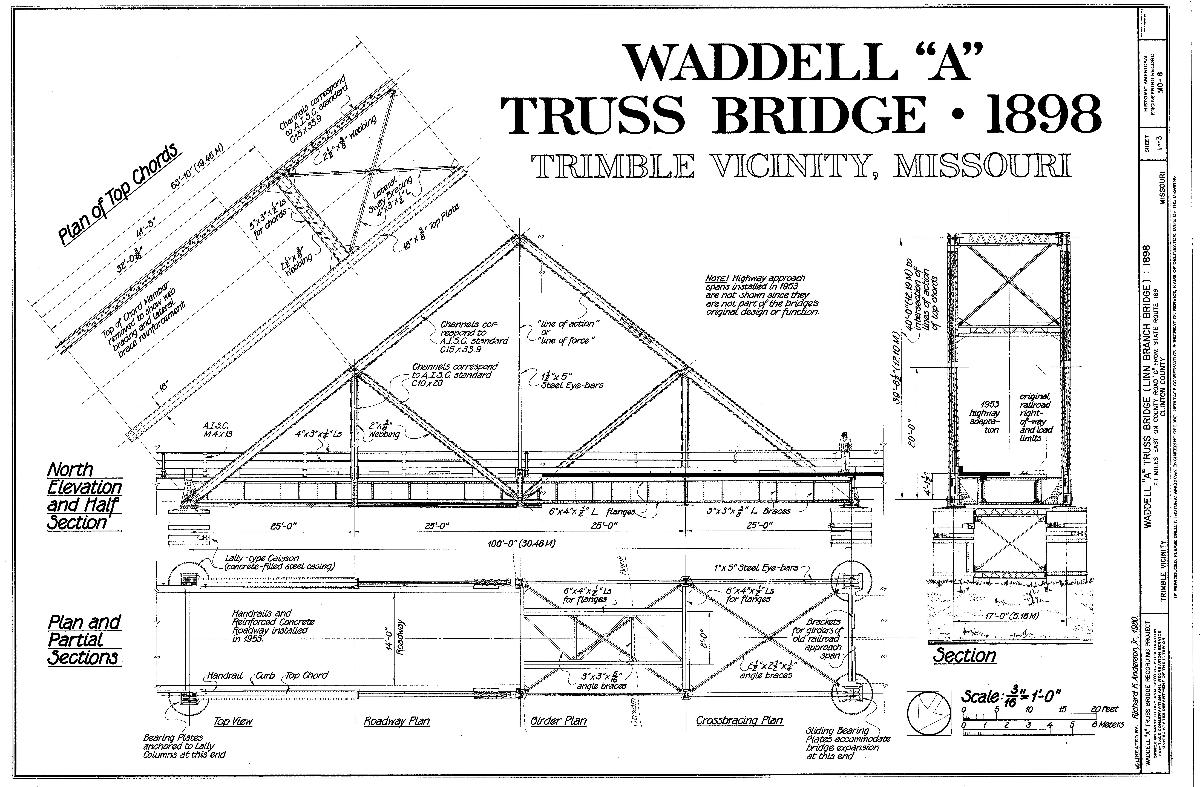 Waddell «A» Truss Bridge, Trimble, Missouri (HAER MO,25-TRIM.V,1) 