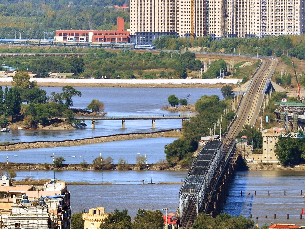 Eisenbahnbrücke Harbin 