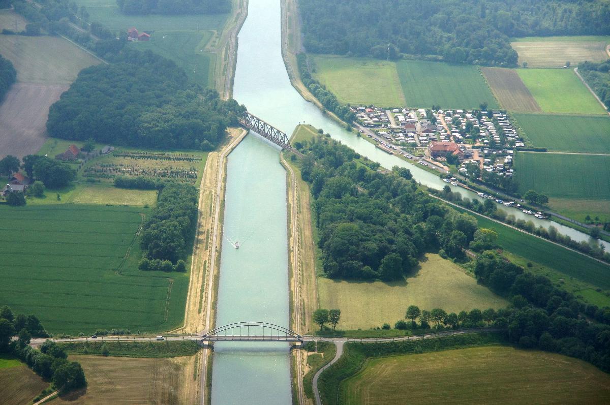 Dortmund-Ems-Kanal und Alte Fahrt in Lüdinghausen, Kreis Coesfeld, NRW 