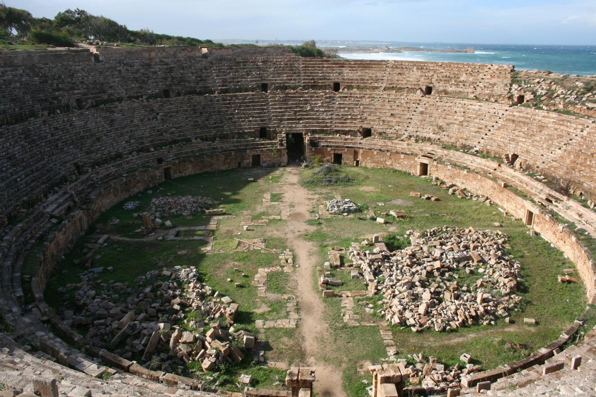 Amphitheater at Leptis Magna 