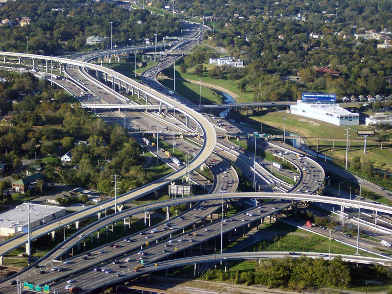 Interstate 10 et Interstate 45 - Houston 