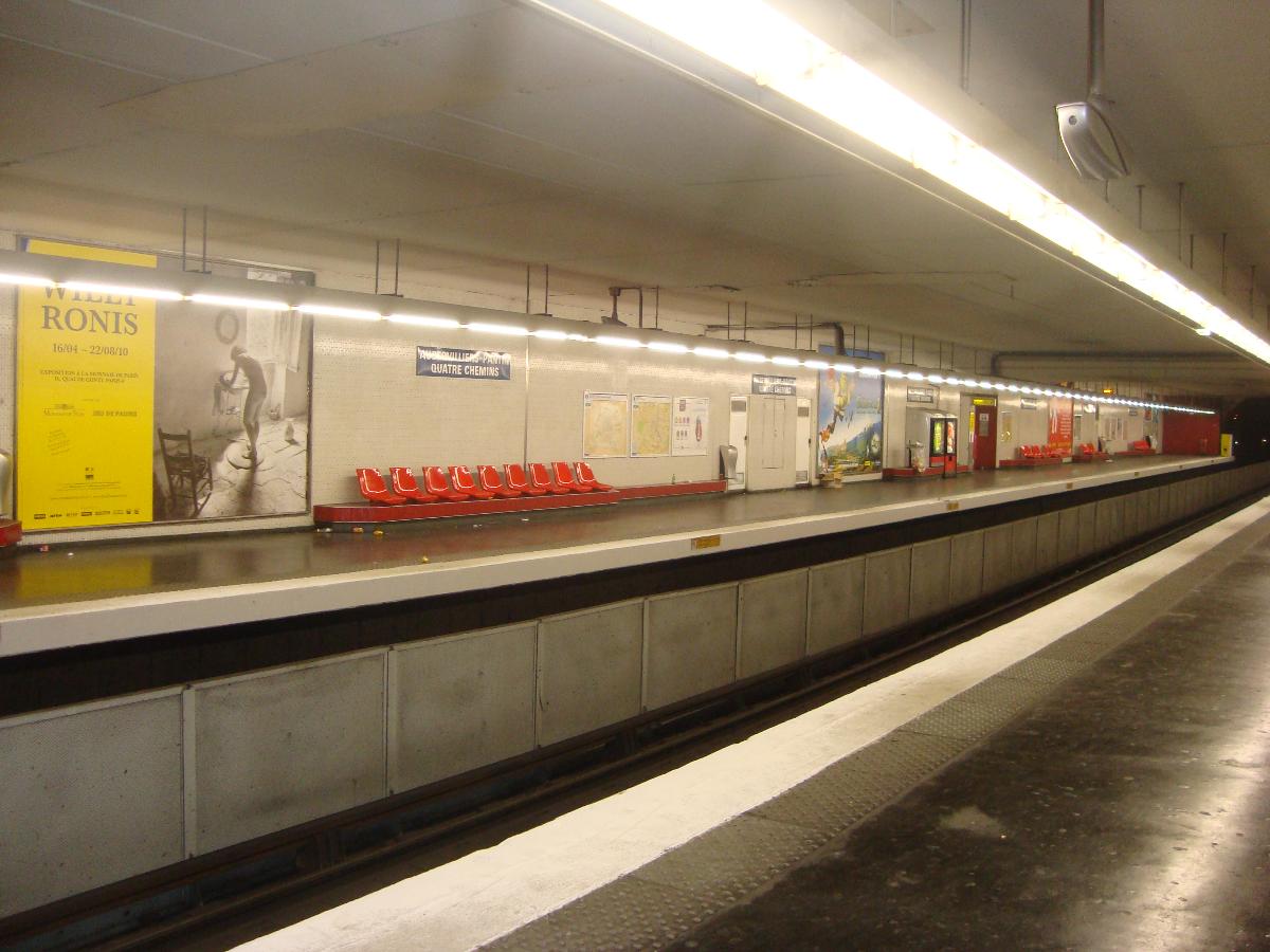Aubervilliers - Pantin - Quatre Chemins Metro Station 