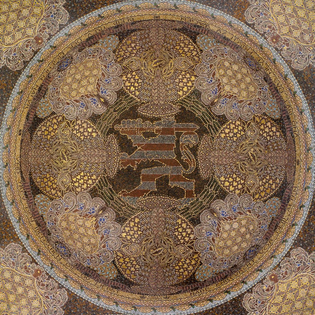 58; Roof mosaic, exhibition building, Mathildenhöhe, Darmstad 
