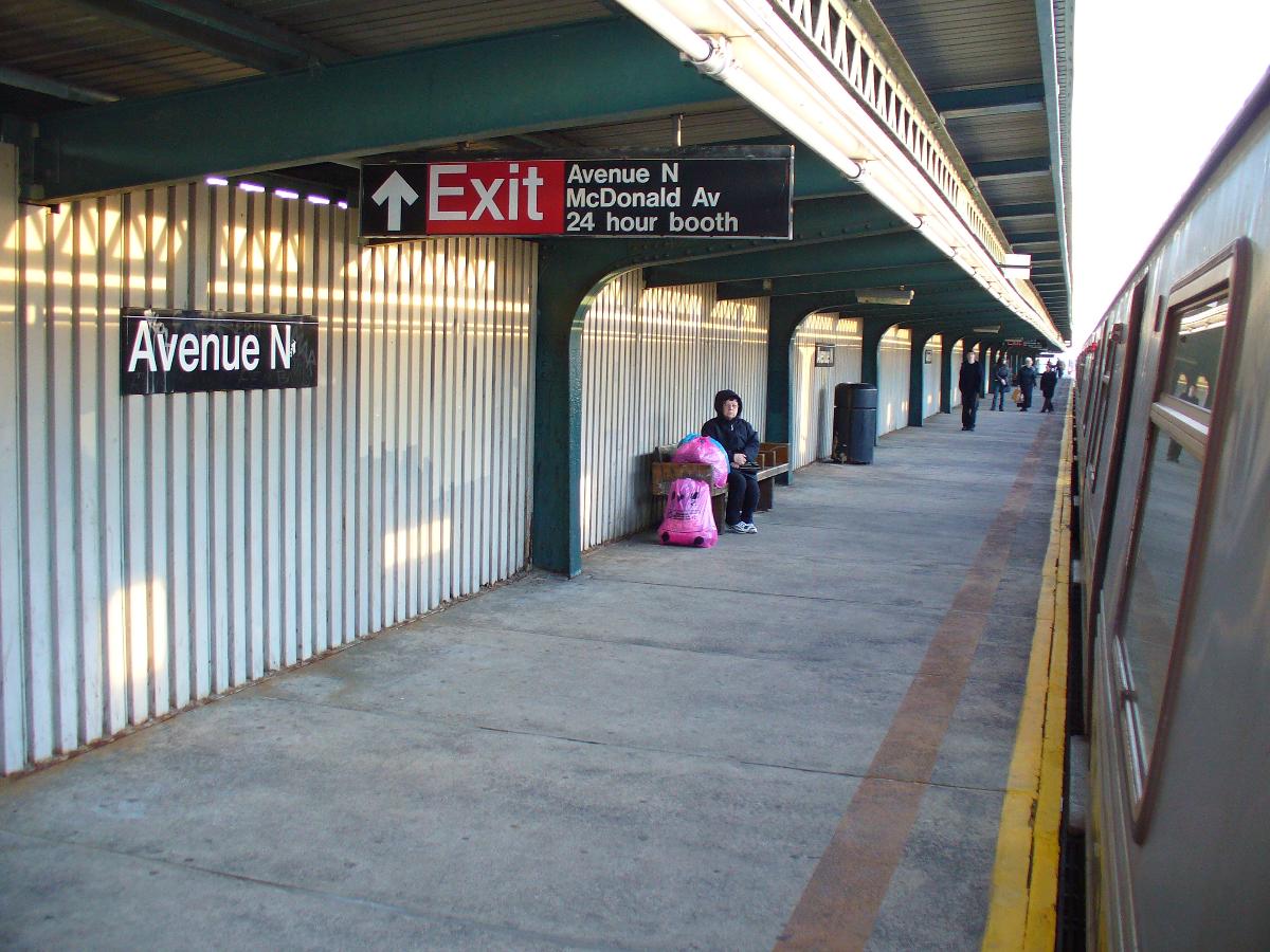 Avenue N F Line NYC Subway Station 