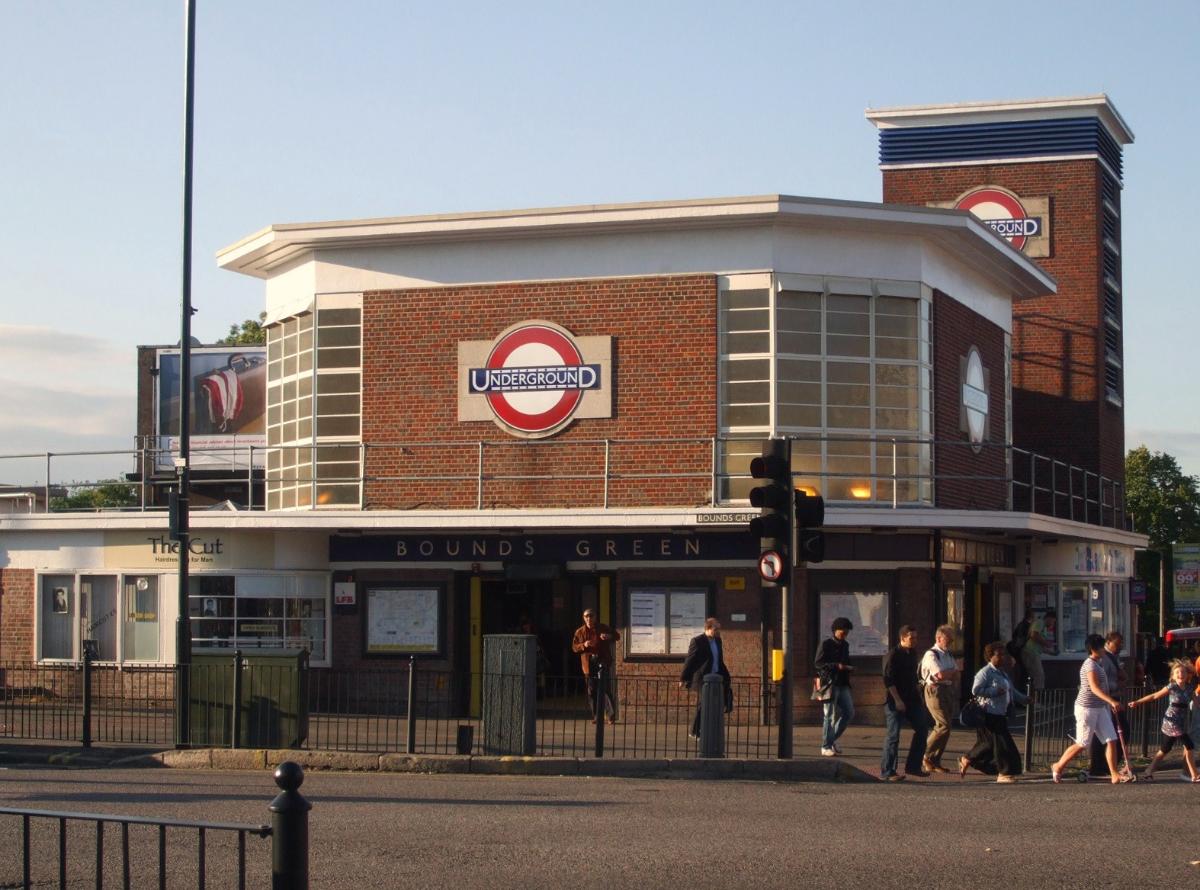 Bounds Green tube station building 