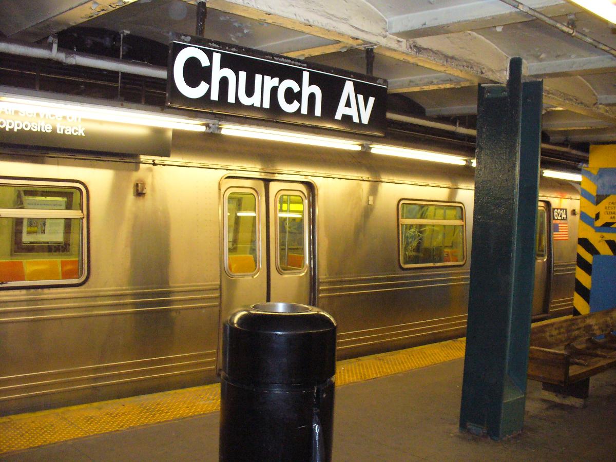 Church Ave F Line NYC Subway Station 