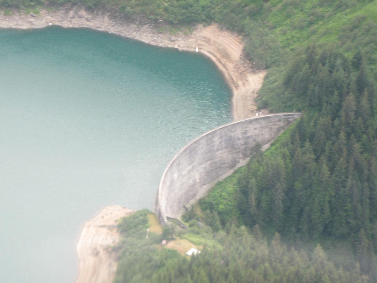 Close View of Salmon Creek Arch dam 