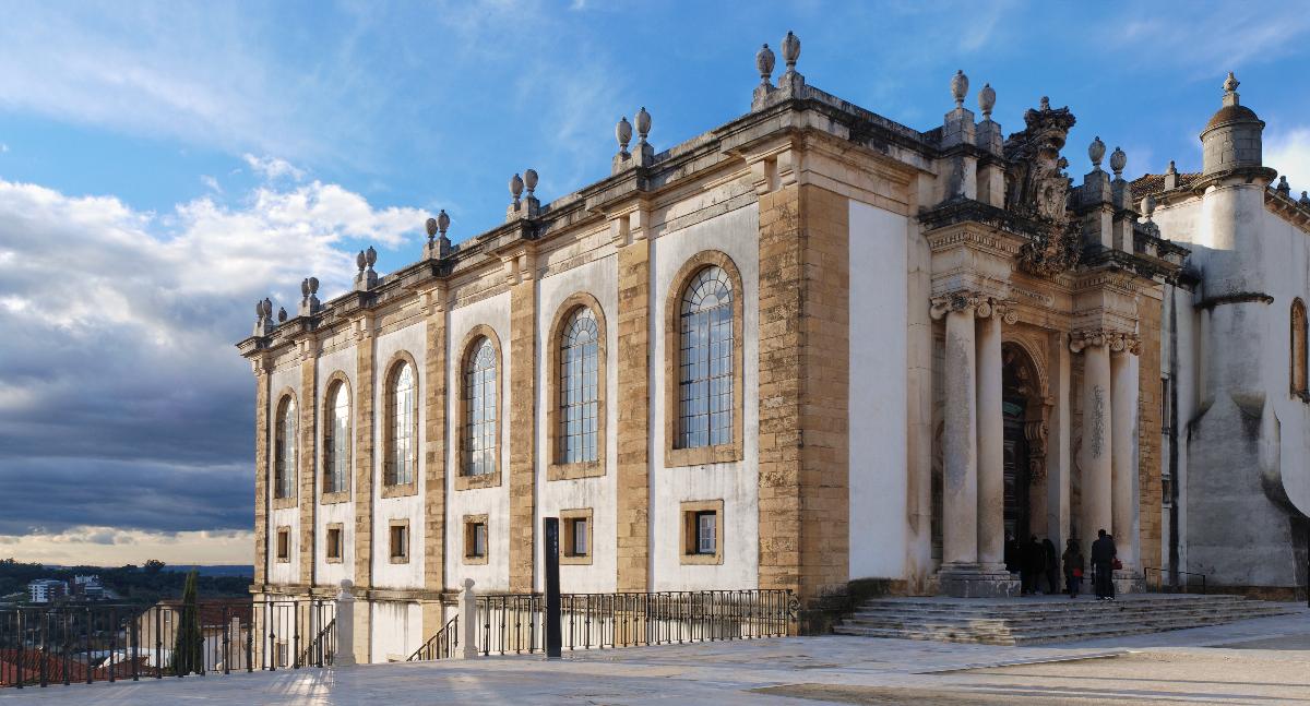 Building of the old library (Biblioteca Joanina) of the University of Coimbra 