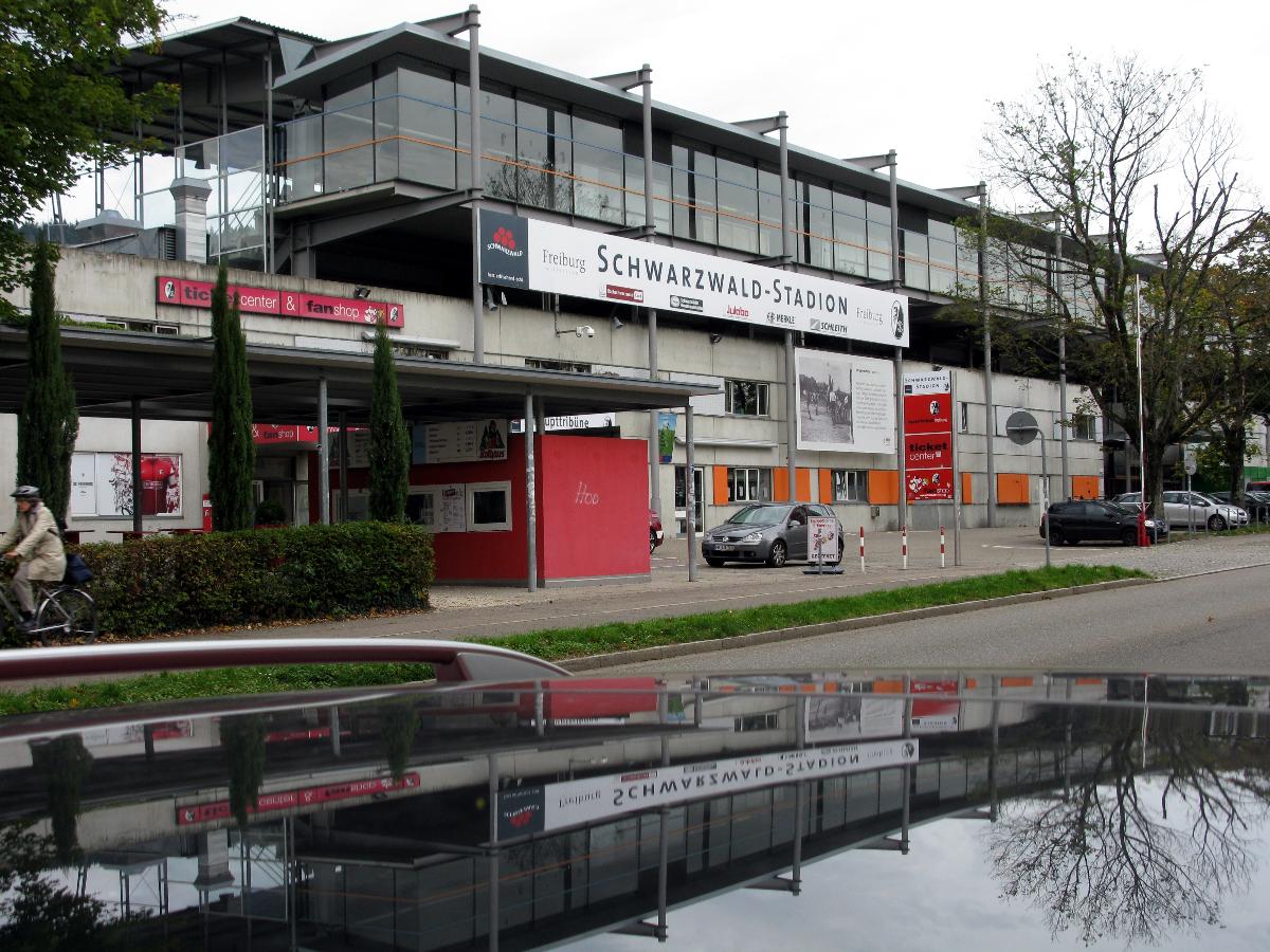 Das SC-Stadion an der Schwarzwaldstraße in Freiburg 
