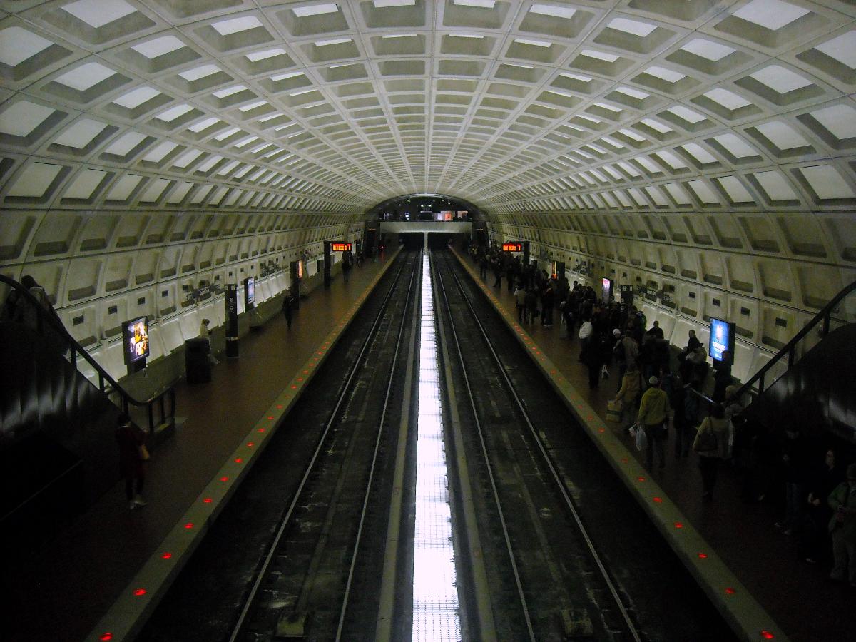Metro station in the Dupont Circle neighborhood of Washington, D.C. 