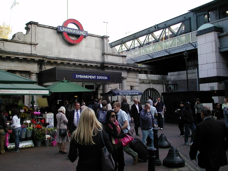 Embankment tube station, 20 April 2007. Photographer James Gibbon 