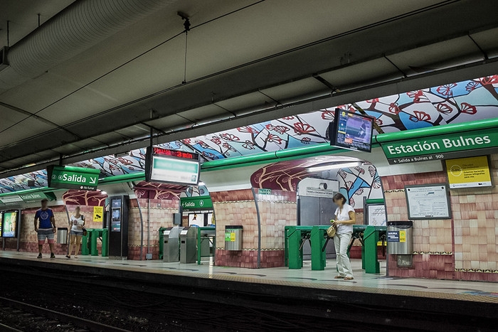 Bulnes station on Line D of the Buenos Aires Underground 