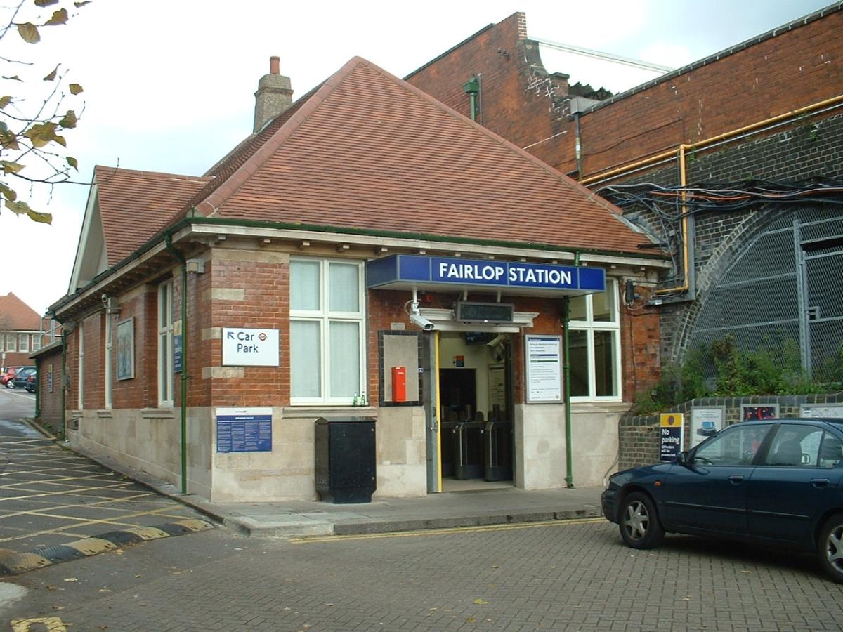 Fairlop tube station building, much as it was when first opened by the Great Eastern Railway in 1903 