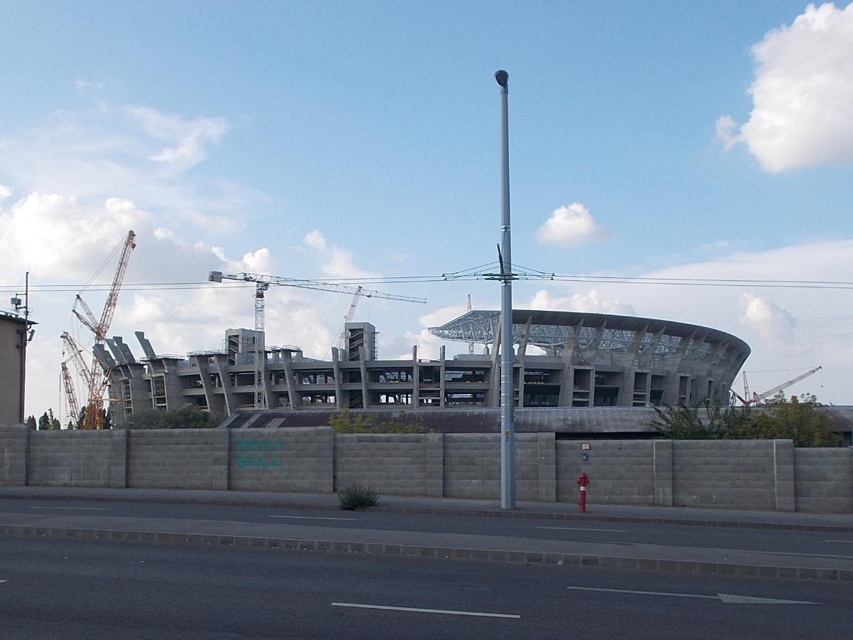 Ferenc Puskás Stadium (2019) From Kerepes út, Százados neighborhood, Józsefváros district, Budapest