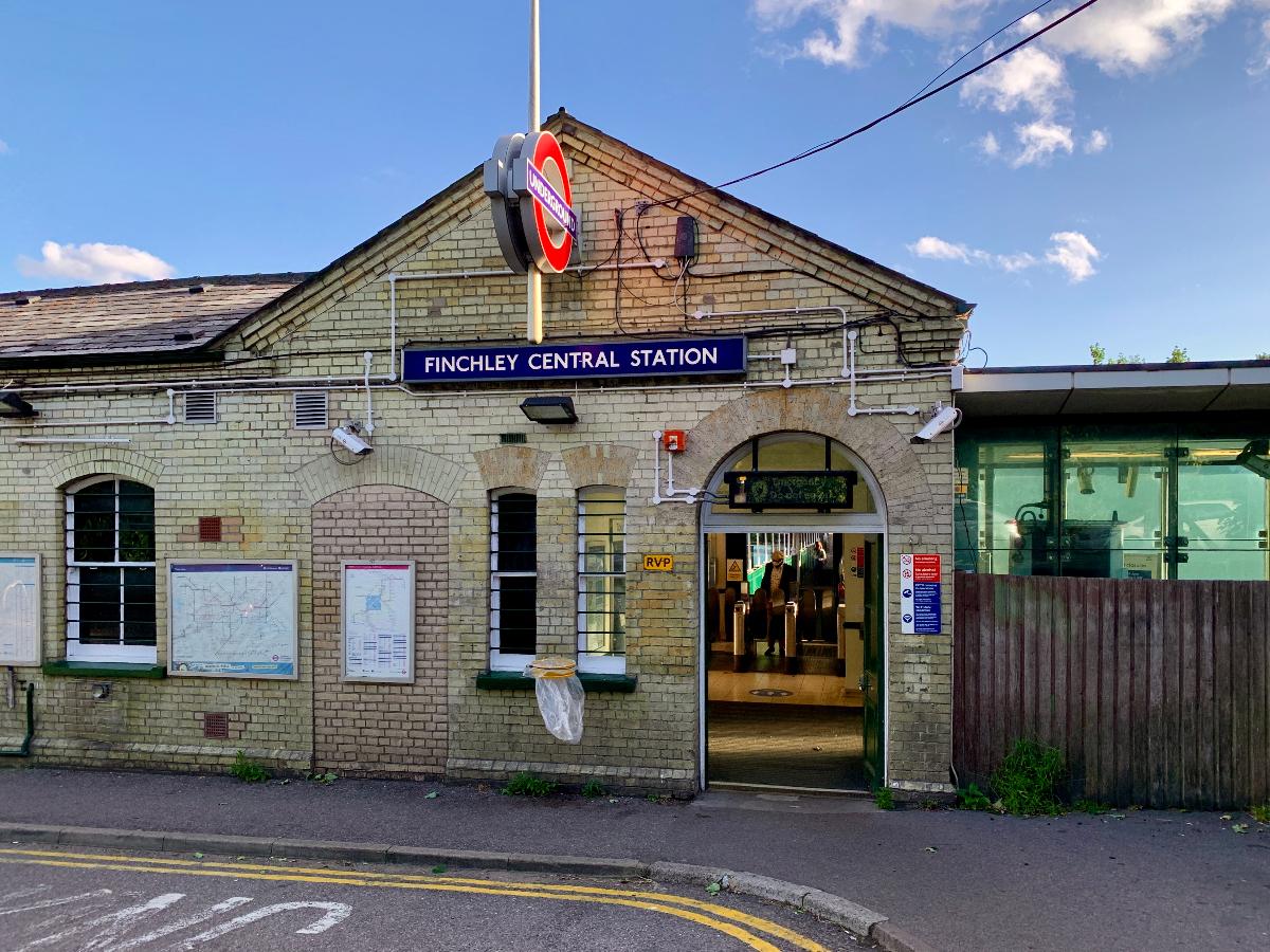 Station building of Finchley Central tube station 