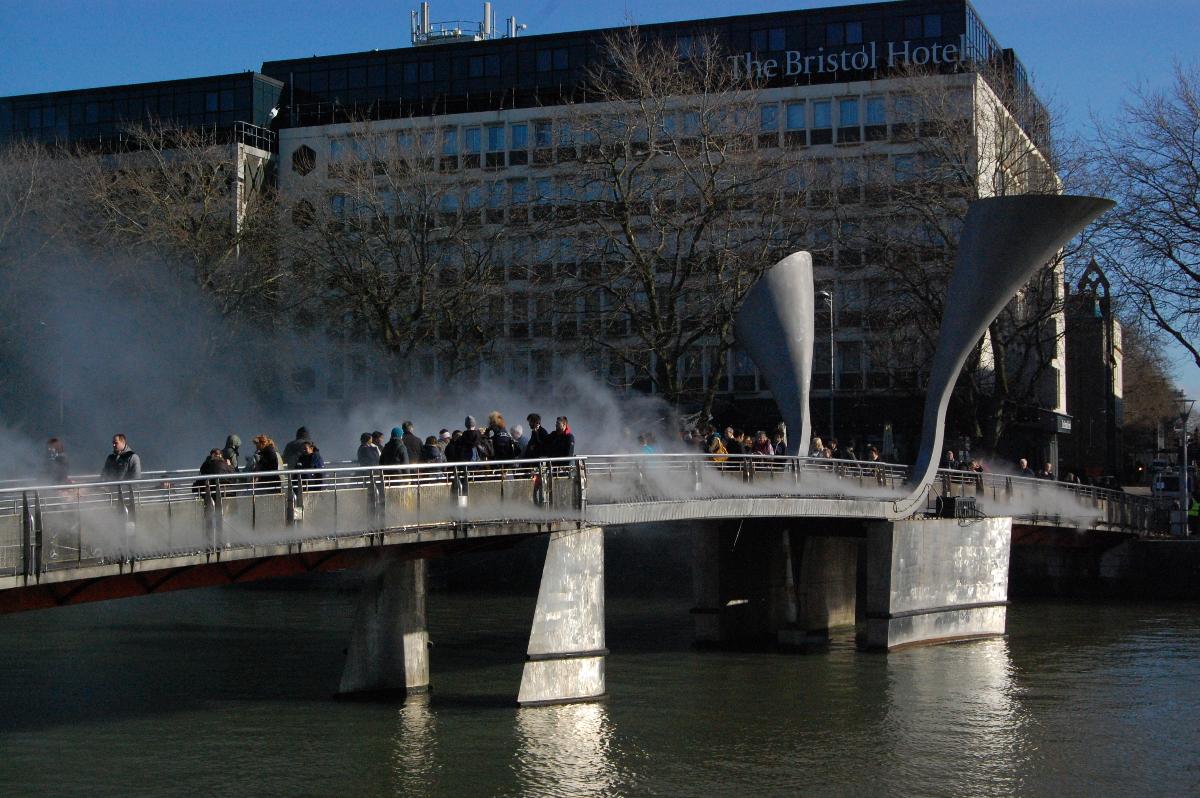 Fogbridge by Fujiko Nakaya, Peros's Bridge, Bristol 