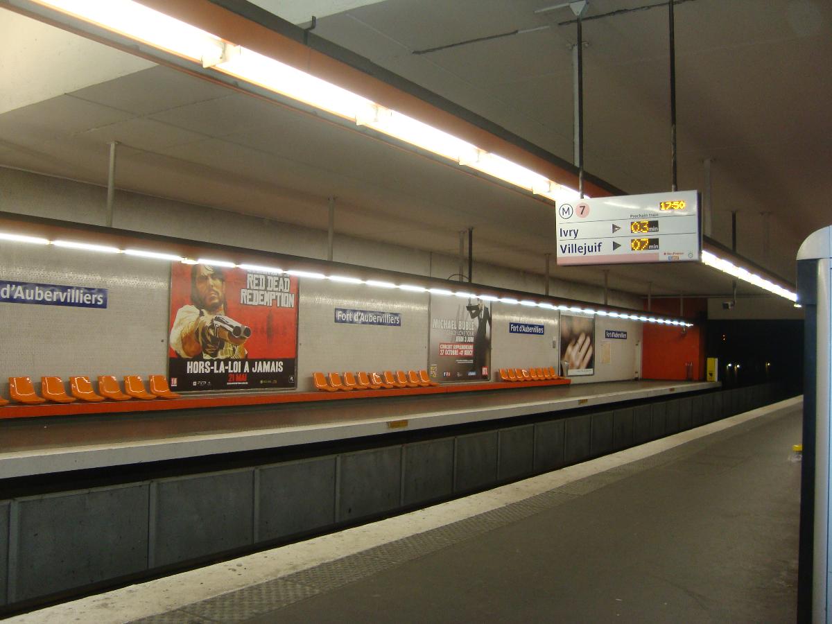 Metrobahnhof Fort d'Aubervilliers 