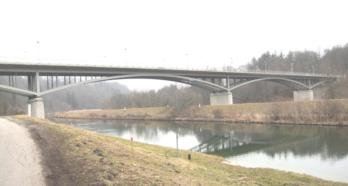 Isar Bridge, Gruenwald near Munich, Germany 